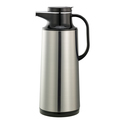 Service Ideas Coffee at a Touch Carafe, Glass Vacuum Insulated, 1.6 Liter, Brushed HPS161
